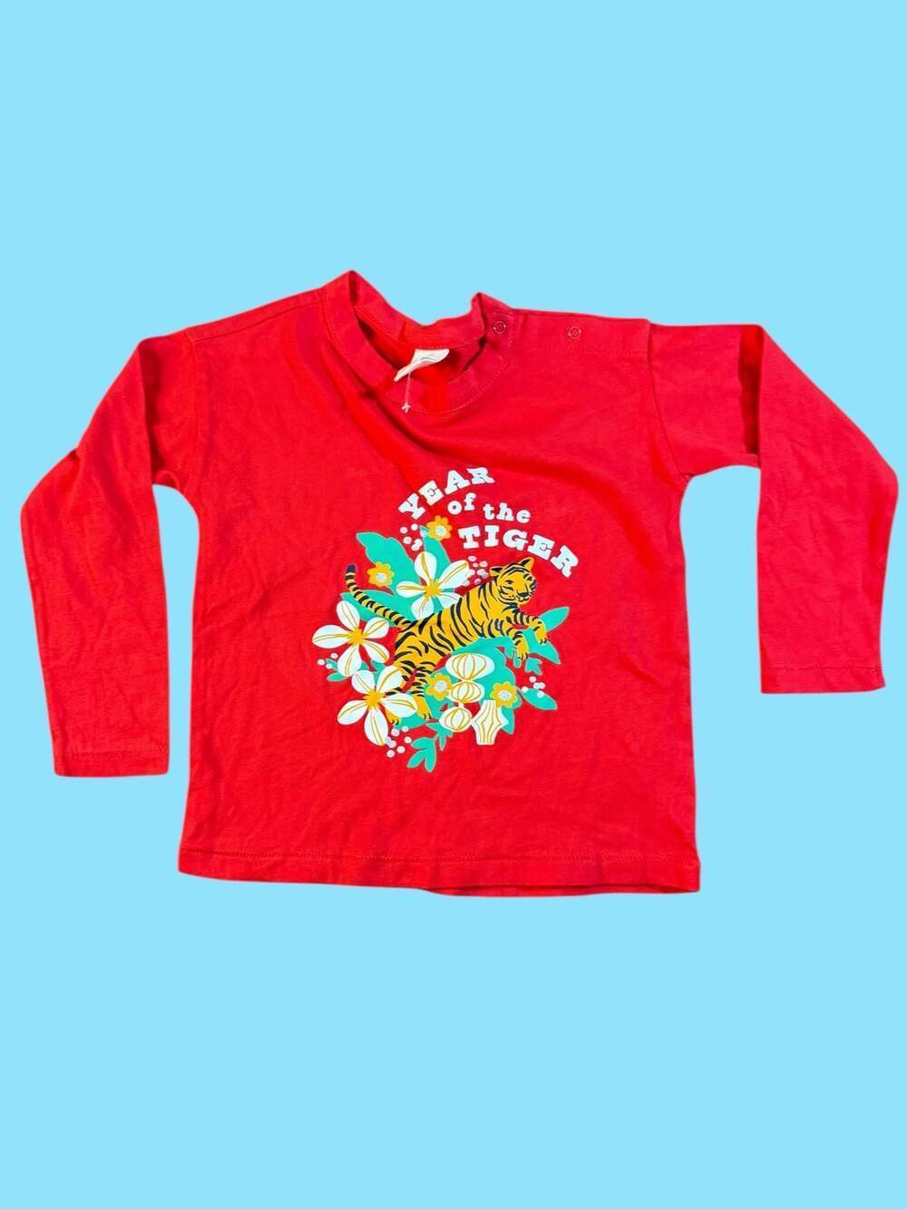 Tucker + Tate New with Tags Year of the Tiger Red Long Sleeve T-Shirt 18M
